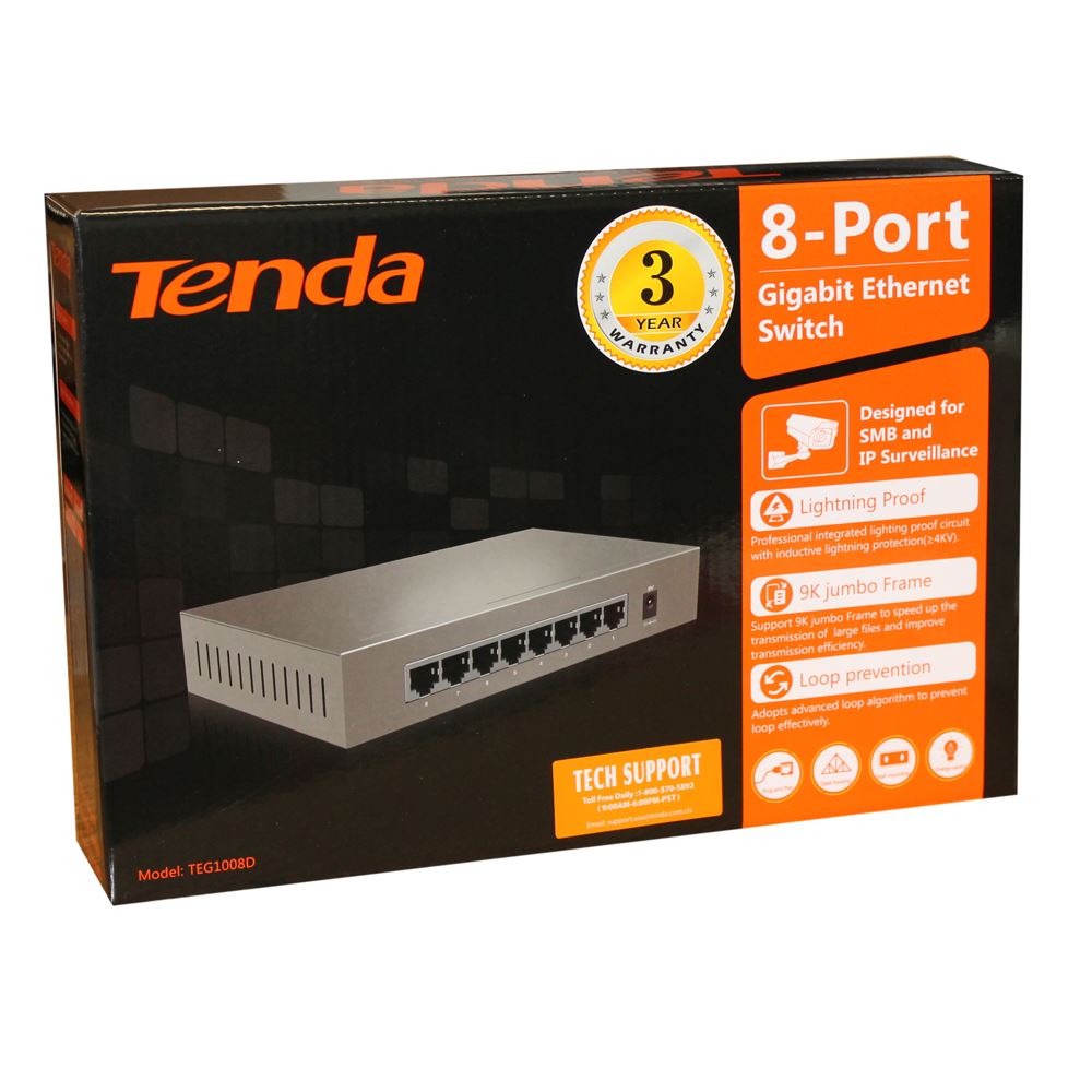 Tenda 8-Port Gigabit Switch